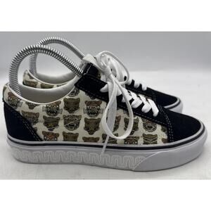 VANS Old‎ Skool Low Black Suede Jaguar Size Women’s 5.5 NEW WITHOUT BOX